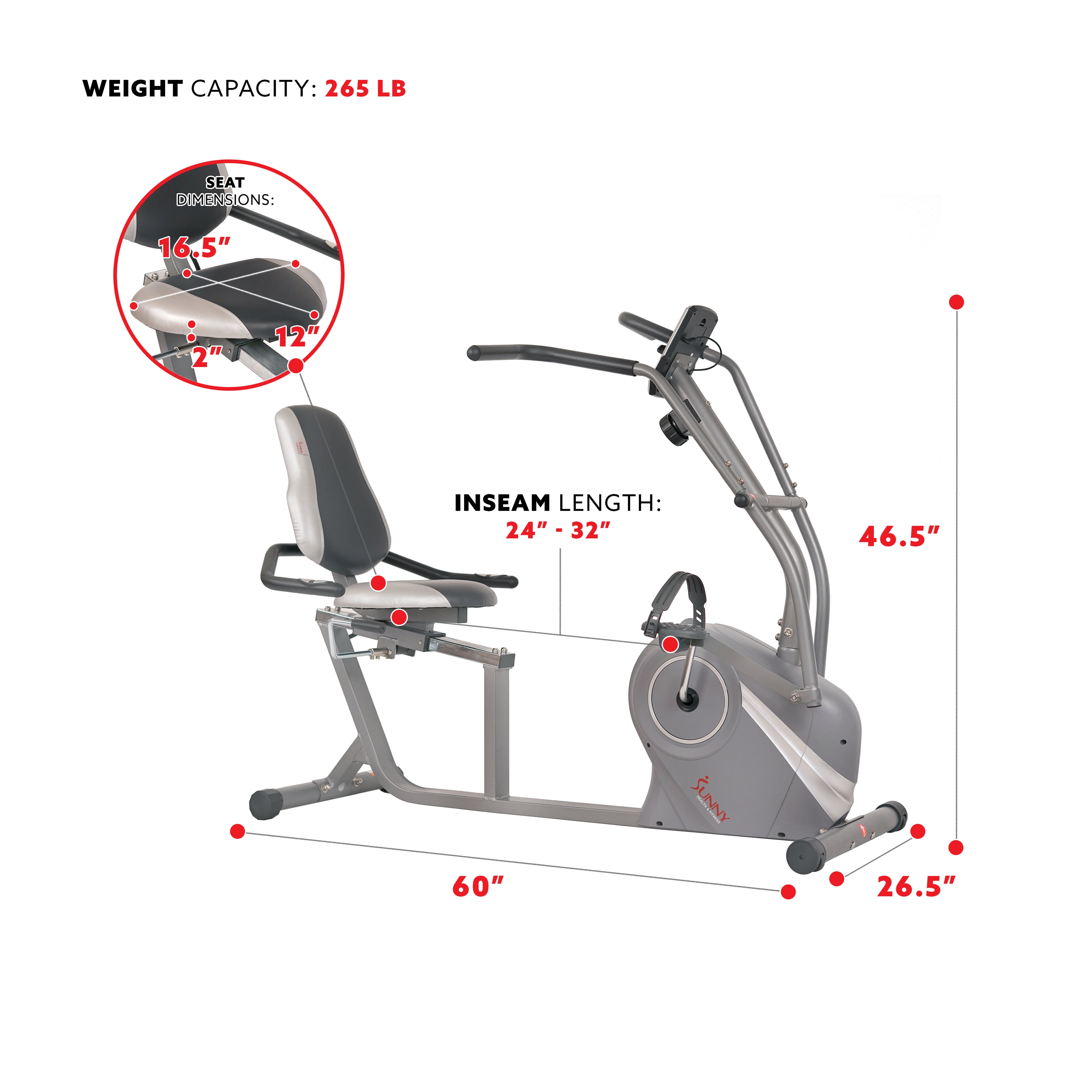 recumbent exercise bike cross training arm exercisers