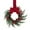 Velvet, variant on Yucurem 5 Pieces Mini Christmas Wreaths for Kitchen Cabinet, 10 Inch Small Christmas Hanging Artificial Garlands with Ribbon for Front Door Window Door Fireplace Decor