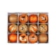 thumbnail image 1 of Inteprter Decoración festiva del árbol de Navidad, conjunto de adornos colgantes y patrones moteados. Bolas de árbol de Navidad Kits de decoración para fiestas estilo naranja, 1 of 6
