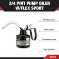 thumbnail image 2 of Performance Tool W242 Precision Pump Oiler for Vehicle Engine Oils and Lubricants, Black, 3/4 Pint, 2 of 5