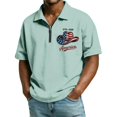thumbnail image 2 of Mens 1776-2026 Shirts 4th of July Short Sleeve Henley Neck Tees Freedom Independence Day Vintage T-Shirts, XXL, 2 of 4
