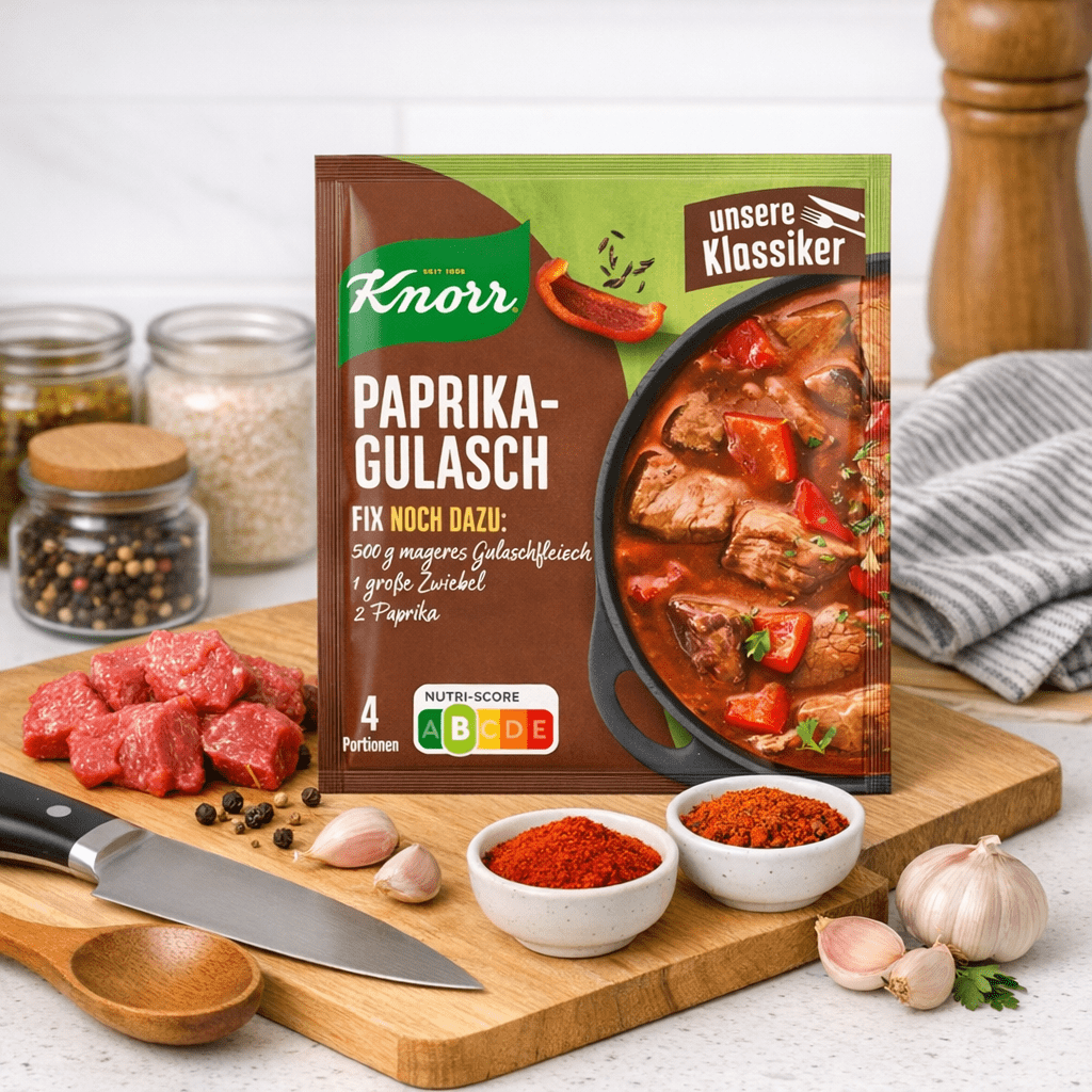 Knorr Mélange à Sauce Goulash au Paprika, Mélange Sec, Sachet, 58g