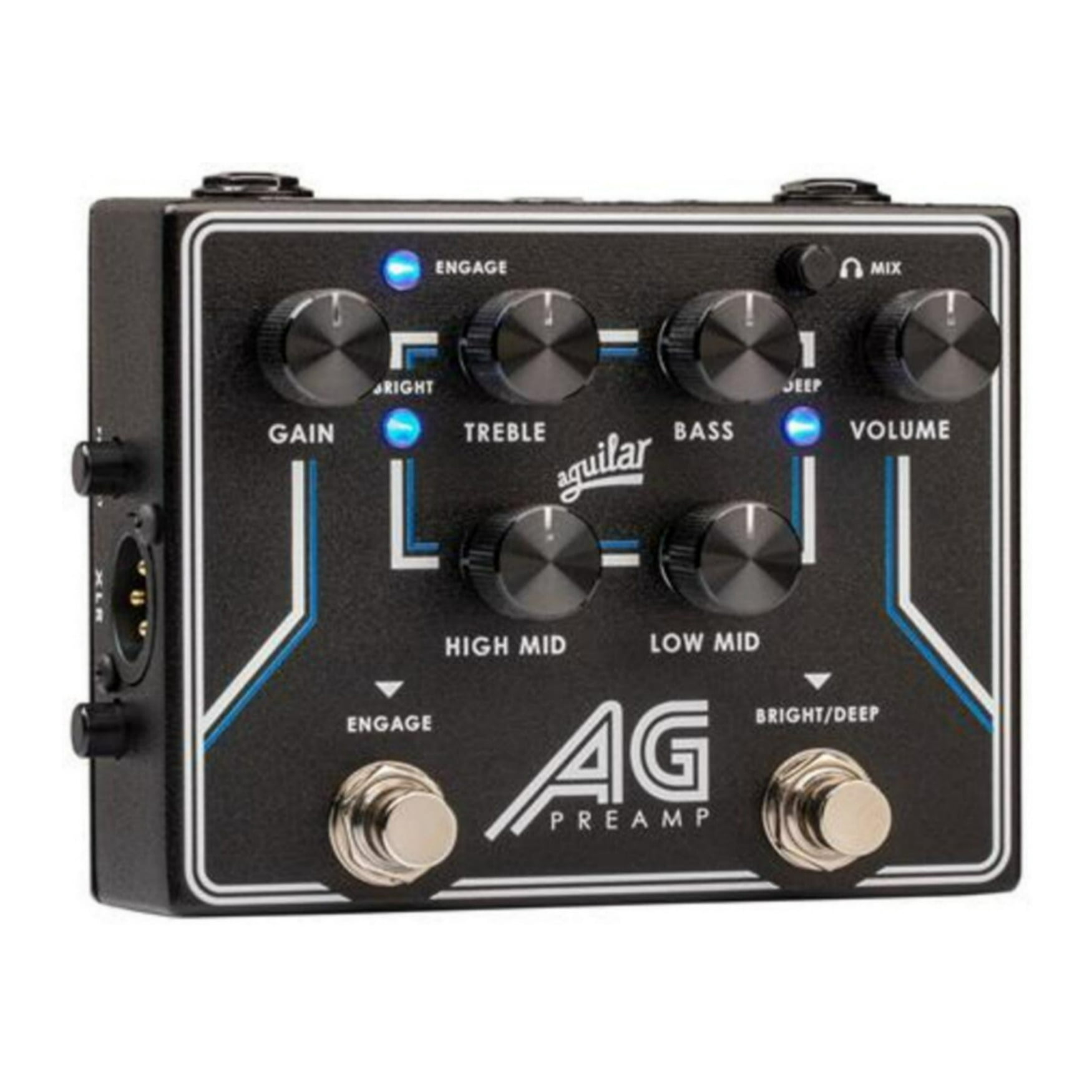 Aguilar Preamp or DI Pedal with Foot-Switchable Broadband Deep Controls