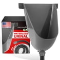 thumbnail image 1 of Urinario sin agua Stock Your Home para hombre (gris) de plástico, 1 of 7