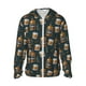thumbnail image 1 of Fotbe Cigar Chaqueta con Protección Solar UPF 50+ para Hombre y Mujer, Camisa con Capucha y Bolsillos-Medium, 1 of 7