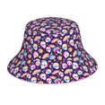 thumbnail image 1 of Balery Skull colorful mushroom rainbow Sombreros para el sol para hombre y mujer, sombrero de pescador con UPF 50+, 1 of 6