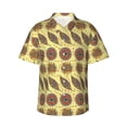 thumbnail image 2 of Goofa Bohemia Hawaiian Shirt for Men, Unisex Summer Beach Casual Short Sleeve Button Down Shirts,Aloha Tropical Floral print shirt-Small, 2 of 9