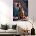 thumbnail image 5 of Lakeland Terrier Dog Lying in The Snow Canvas Print Wall Art Famous Painting for Kids Nursery Bedroom Living Room Office Home, 5 of 6