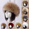 thumbnail image 3 of Chapeau Femmes Automne Hiver Fausse Fourrure Épaissi Chapeau Extérieur Résistant au Froid Chaud Peluche Bonnet, 3 of 6