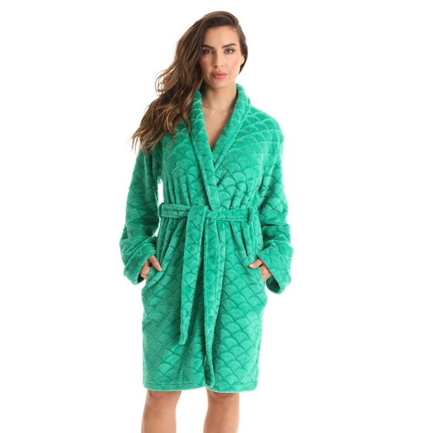 Just Love Solid Kimono Robes for Women (Emerald, XLarge)