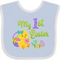 thumbnail image 3 of Inktastic My First Easter Cute Chick and Eggs Boys or Girls Baby Bib, 3 of 4
