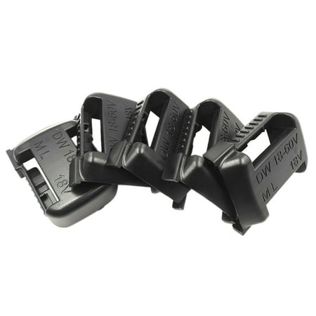 

5Pcs 18V/20V Lithium Battery Bracket Seat Buckle Belt Buckle Dust Cover