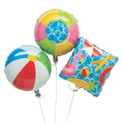 Pool Party Mylar Balloons