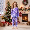 thumbnail image 2 of sdbrld Girls Christmas Pajamas Outfit for Kids Long Sleeve Sleepwear Tops and Pants 2Pcs Xmas Holiday PJs Sets Sizes 7-8 Years, 2 of 9