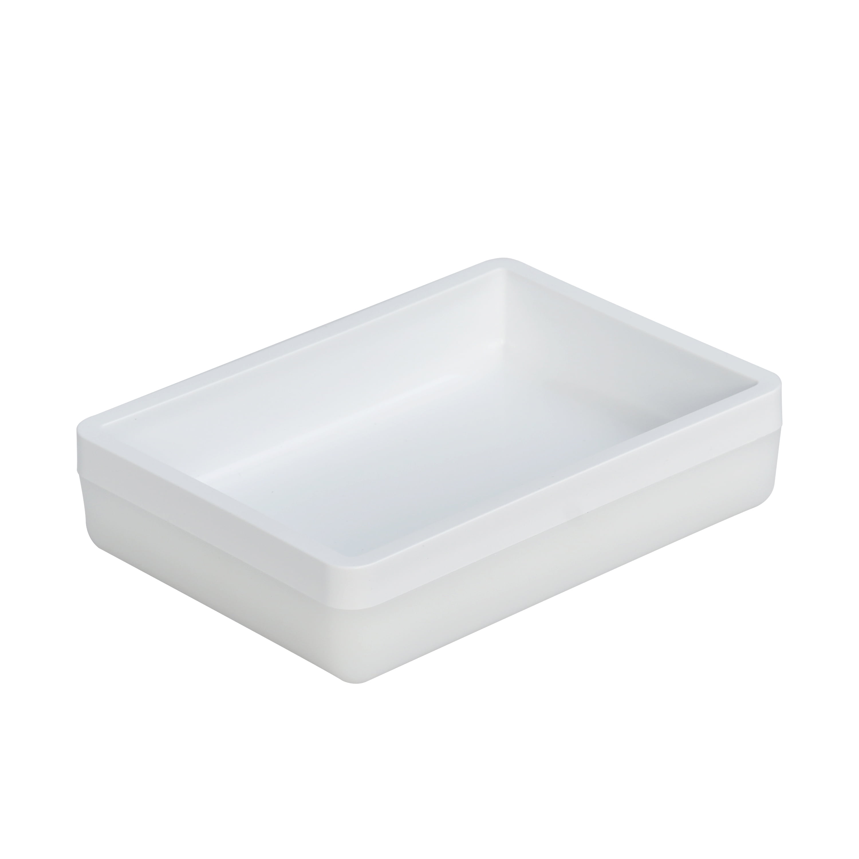 (4 pack) Mainstays Frosted White Plastic Soap Dish