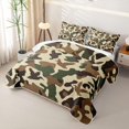 thumbnail image 3 of Erosebridal Duck Hunting Camo Quilt King,Green Wild Duck Outdoor Camouflage King Coverlet Set For Boys,3pcs, 3 of 7