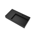 thumbnail image 5 of Castello USA Inc Juniper 36" Right Basin Stone Bathroom Sink in Matte Black, 5 of 7