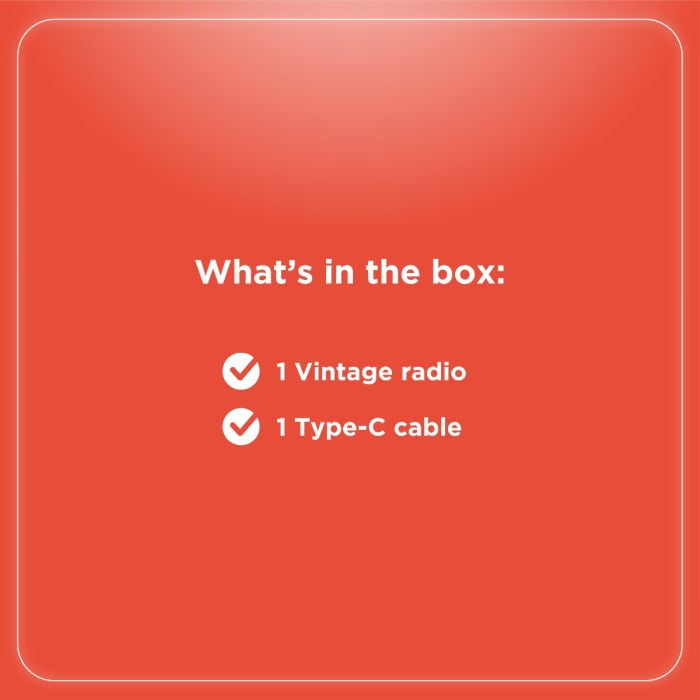 RadioShack AM/FM/SW 3-Band Vintage Radio with Bluetooth function and USB/TF ports