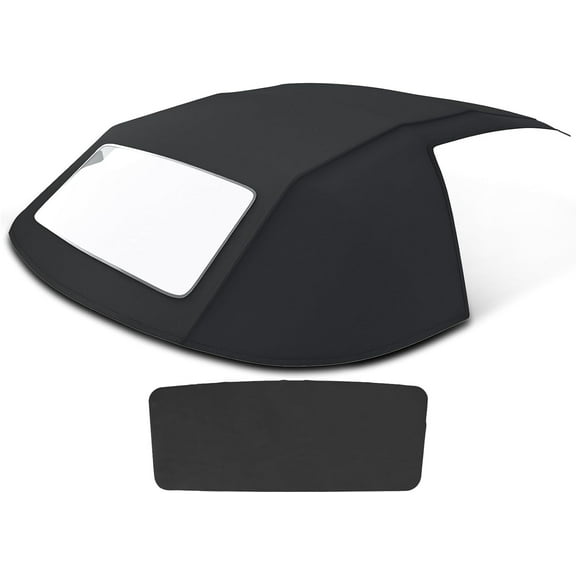 A-Premium Black Convertible Soft Top with Clear Plastic Window Compatible with 1994-2002 Chevrolet Camaro Pontiac Firebird CC03823