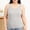 White, variant on Women Sleeveless Tank Pajamas Summer Plus Size Built In Chest Pads Airy Relaxed Sleepwear