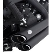 Vance & Hines Shortshots Staggered Matte Black Exhaust System (47317)