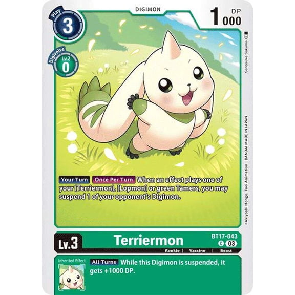 Digimon Secret Cris Terriermon BT17-043