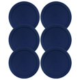 thumbnail image 1 of Couvercles pour Contenants en Verre Ronds Pyrex et Anchor (4 Tasses, Orange-4PK), 1 of 4