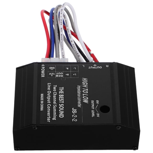 OULII Car Audio Converter RCA Line Adapter Metal 1Set For Music Lovers And Car Enthusiasts