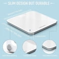 thumbnail image 4 of Báscula Corporal Digital Mpbeking de alta Precisión con Bluetooth y Pantalla LED Color blanco, 4 of 5