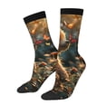 thumbnail image 1 of Balery Sunshine Butterfly Flower Bear Calcetas Largas con Estampado para Hombre y Mujer – Suaves y Transpirables, Talla Única (US 5-11), 1 of 6
