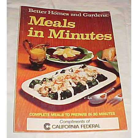 

Better Homes and Gardens Meals In Minutes Pre-Owned Hardcover 0696006707 9780696006708 Don Dooley
