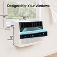 thumbnail image 5 of BaPiPro 12,000 BTU Smart Window Air Conditioner, WiFi & Tuya App Compatible, 6 Modes & 3 Fan Speeds, Cools Up to 550 Sq. Ft., White, 5 of 8