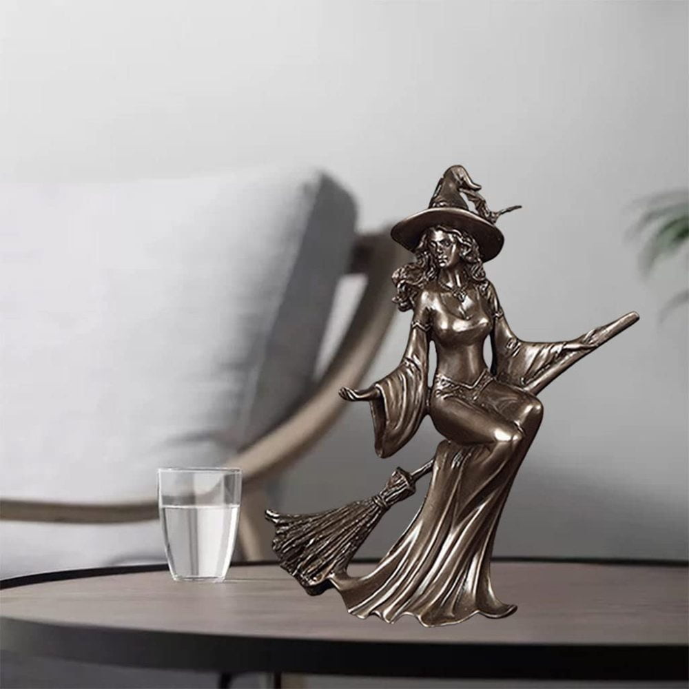15.5x6.5x19.5cm Dolity Witch Figurines Witchcraft Sculpture Office Statue Deco 15.5x6.5x19.5cm Dolity Witch Figurines Witchcraft Sculpture Office Statue Deco