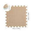 thumbnail image 2 of Supvox 30Pcs Interlocking Foam Tiles Soft Eva Puzzle Floor Mat Grey and Camel for Home, 2 of 7