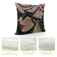 thumbnail image 4 of Fenyluxe Watercolor Floral Throw Pillow Cover Floral Boss Lady  Decorative Pillow Case Cushion Cover Home Sofa Decor White, 4 of 5