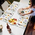thumbnail image 7 of Spring Sunflower Green Watercolor Leaves Placemats Set of 4,Wipeable Washable Table Mats for Dining Tables,Country Floral Seamless Place Mats for Kitchen Event Party Tabletop Decor, 7 of 7