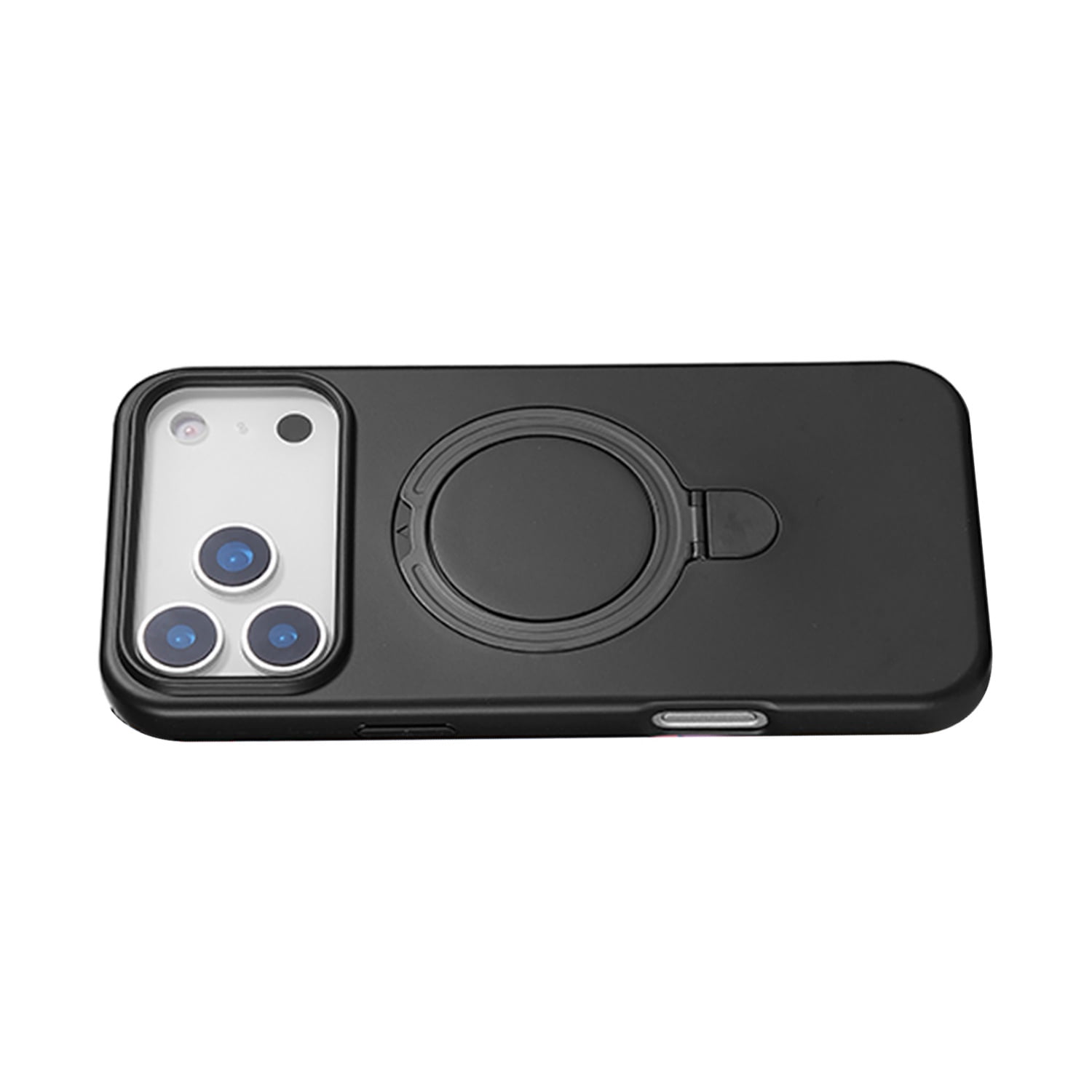 Flexible Silicone Stand Case with Magsafe for iPhone 17 Pro - Black
