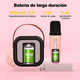 thumbnail image 5 of Micrófonos Máquina De Karaoke Altavoz Bluetooth Con Bocina Con 2 Micrófonos Inalámbricos, 5 of 7