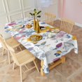 thumbnail image 2 of Pioneer Flower Floral Print Pattern Rectangle Tablecloth 60"x102",Waterproof Polyester Rectangle Table Cloth, Wipeable Spillproof Polyester Tablecloth for Dining, Camping, Indoor and Outdoor, 2 of 6