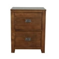 thumbnail image 2 of Crafters and Weavers Arts and Crafts 24" 2-Drawer Wood File Cabinet in Walnut, 2 of 5