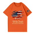thumbnail image 4 of Hogleaql 4th Of July Shirts for Men Round Neck Patriotic Shirts Short Sleeve American Flag Independence Day USA Graphic for Men Casual T Shirt Orange 4XL, 4 of 4