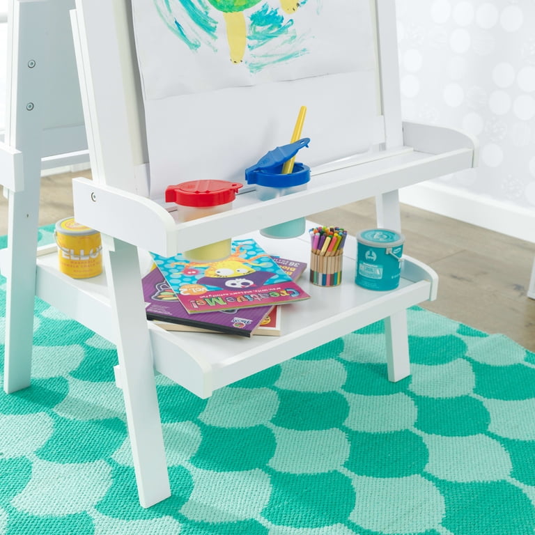 KidKraft Deluxe Wooden Easel with Chalkboard and Dry Erase photo 7