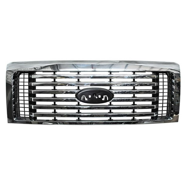 PARRILLA acabado cromada cromado - Compatible con Ford Pick Up 2009 - 2012 GEN Genérica .