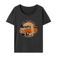 thumbnail image 1 of Camiseta para Mujer Ropa Deportiva de Verano Ropa de Ajuste Regular Traje de Moda Cuello Redondo Gris, 1 of 7