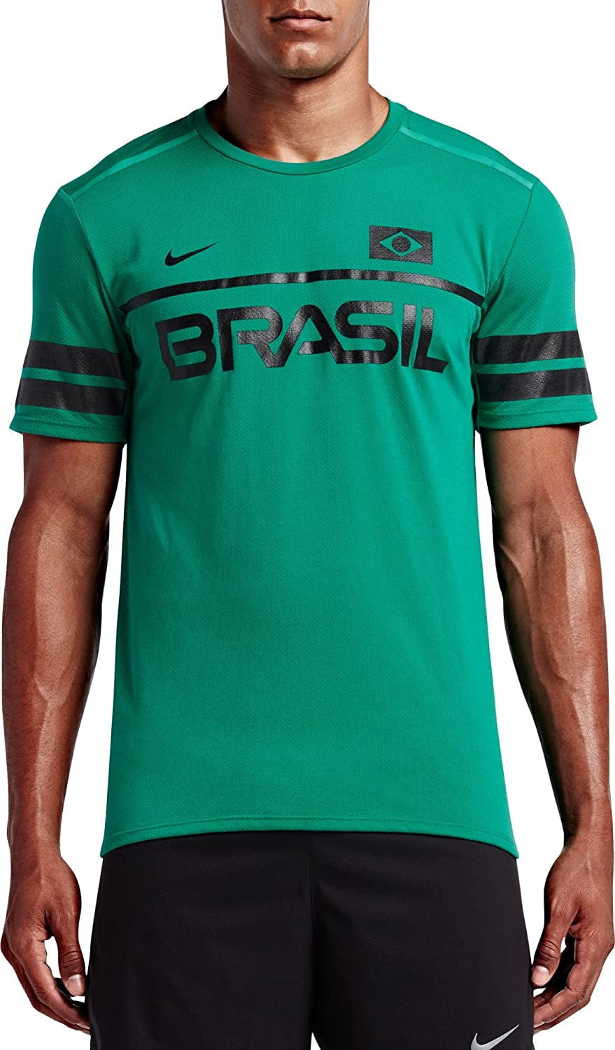 Nike Mens Energy Brazil Running T-Shirt Teal Charge/Black/Black, XXL -  Walmart.com