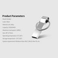 thumbnail image 2 of Mistaha 32GB USB2.0 Metal U Disk USB Flash Driver Portable Shockproof Anti-fall U Disk with, 2 of 5
