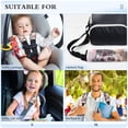 thumbnail image 5 of 2-Pack Seat Belt Covers with Flannel Seatbelt Shoulder Strap Case Adjustable Straps Soft Padding for Car Dog Holding A Rose Small, 5 of 8