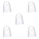 thumbnail image 2 of Sidaley Protectores de silicona para dedos de guitarra, púas protectoras antideslizantes, instrumentos musicales reutilizables no alergénicos, XL transparente 5piezas, 2 of 5