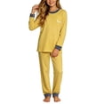 thumbnail image 5 of Xdegoge Kids Warm Thermal Underwear Sets Boys Girls Contrast Trim Long Sleeve Top and Pants Winter Base Layer Pajamas Two Piece Sleepwear Cozy Home Loungewear, 5 of 7