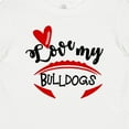 thumbnail image 4 of Inktastic Love My Bulldogs Football Boys or Girls Baby T-Shirt, 4 of 5